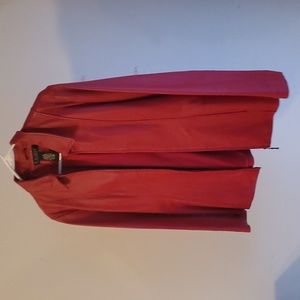 Red leather jacket